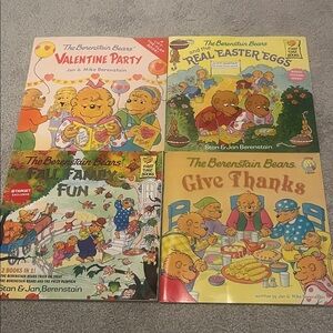The Berenstain Bears book bundle-Valentines, Easter, Halloween and Thanksgiving